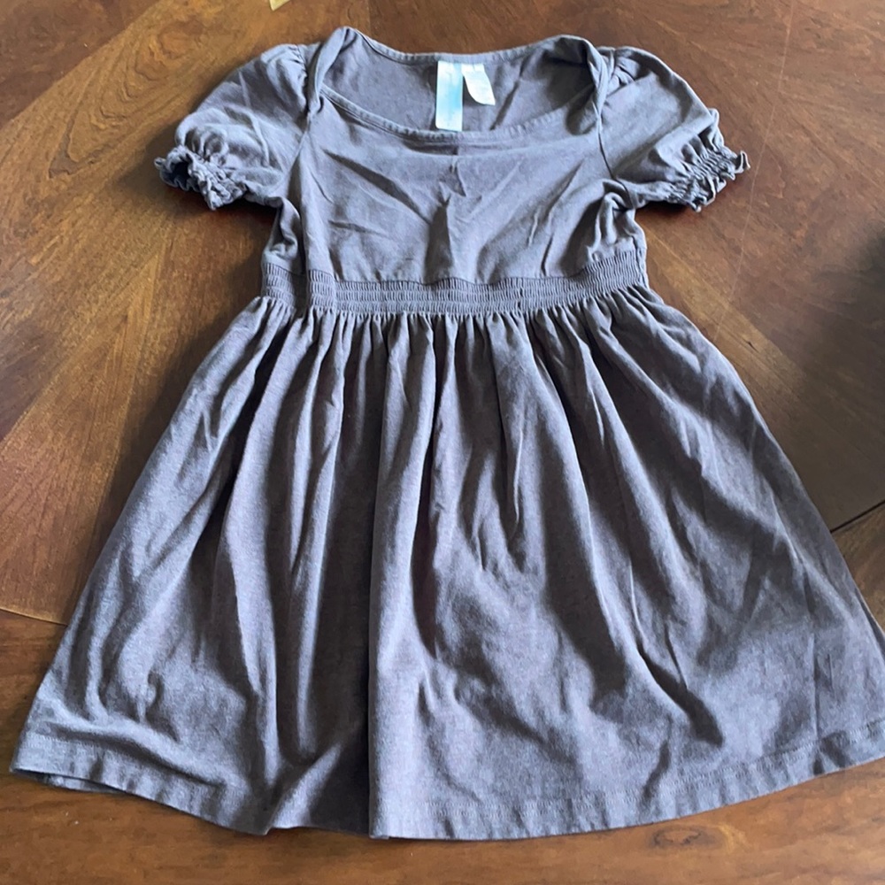 Matilda Jane Paint By numbers swing dress brown ruffle 6